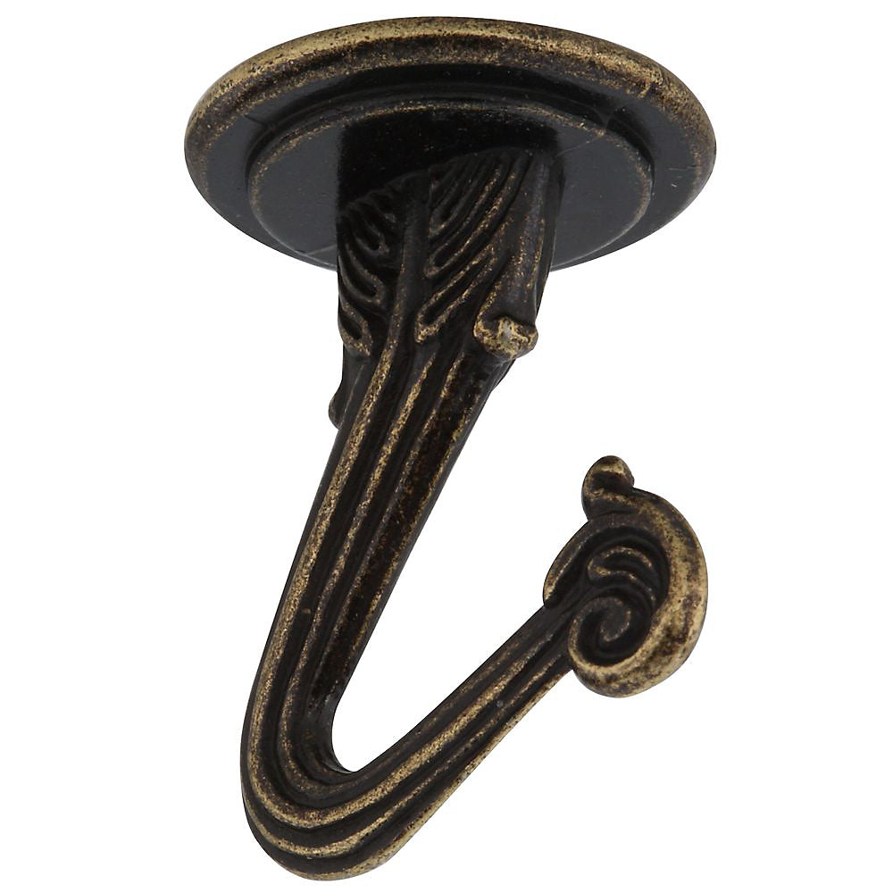 National Hardware V154 Series N249-581 Swag Hook, 30 lb, Antique Brass