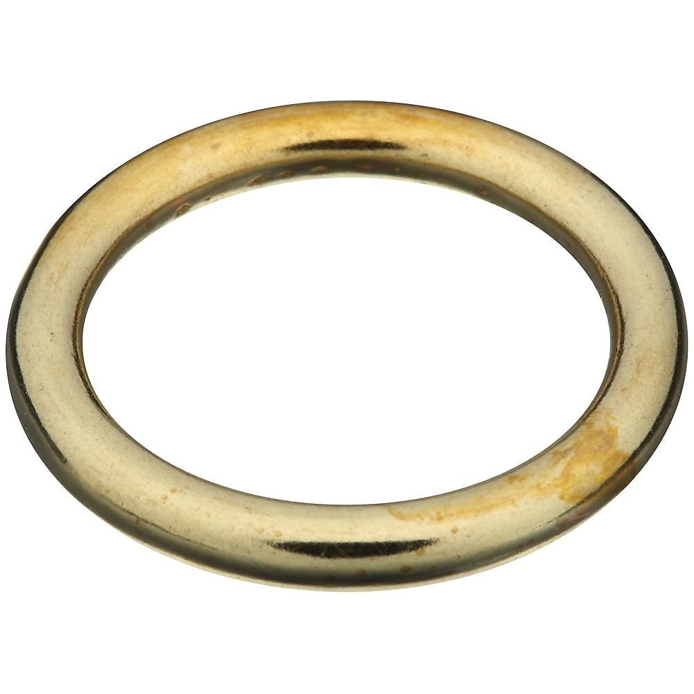 National Hardware 3156BC Series N258-707 Welded Ring, 195 lb Working Load, 1 in ID Dia Ring, Brass, Brass