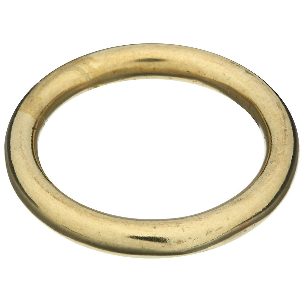 National Hardware 3156BC Series N258-723 Welded Ring, 235 lb Working Load, 1-1/4 in ID Dia Ring, Brass, Brass