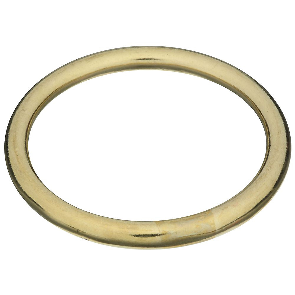 National Hardware 3156BC Series N258-756 Welded Ring, 325 lb Working Load, 2 in ID Dia Ring, Solid Brass, Brass