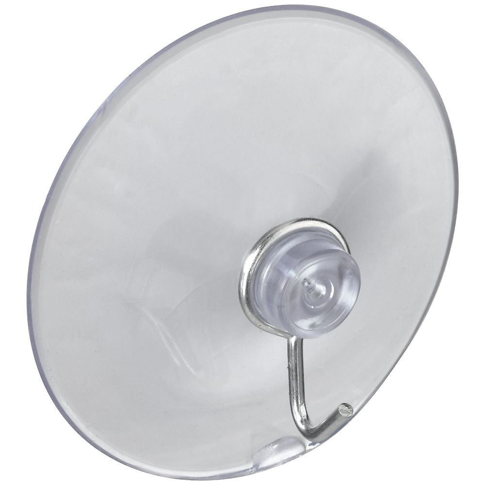 National Hardware V2524 Series N259-952 Suction Cup, Steel Hook, PVC Base, Clear Base, 2 lb Working Load