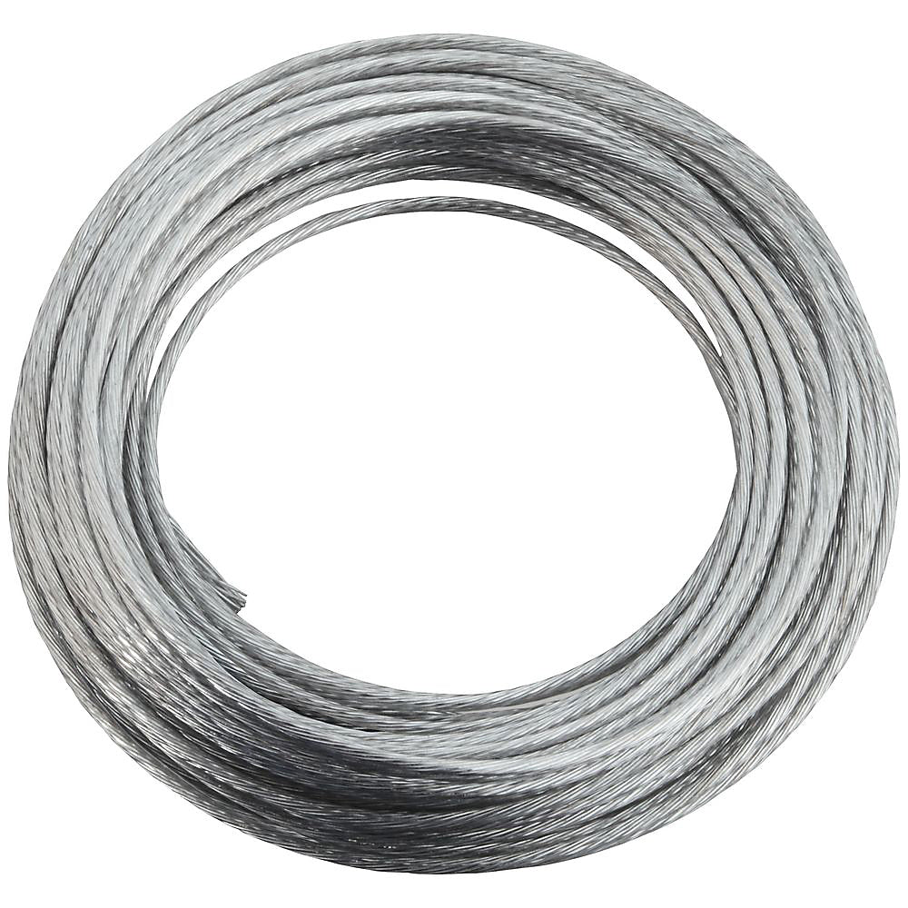National Hardware V2565 Series N260-323 Braided Wire, 25 ft L, Galvanized Steel, 35 lb