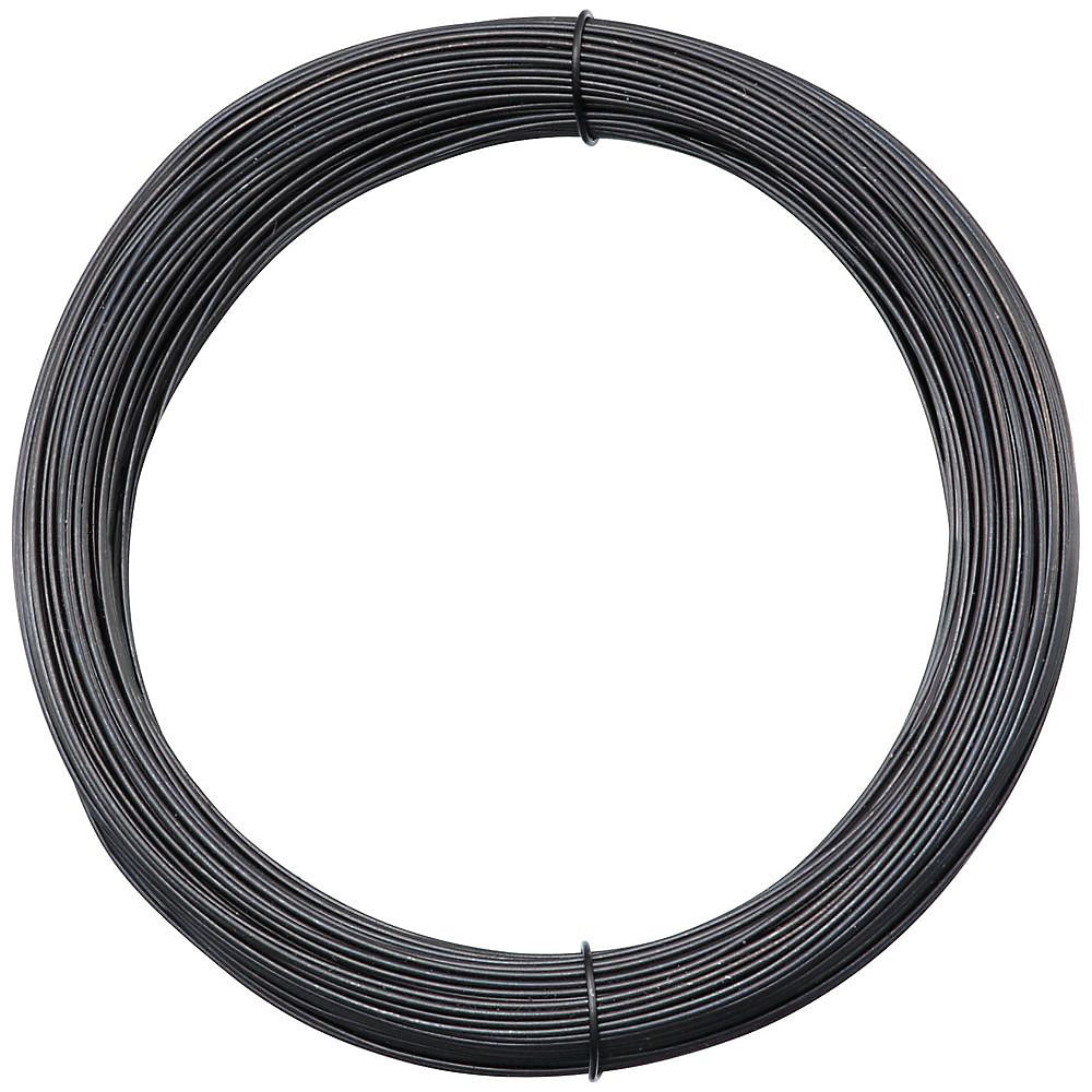 National Hardware V2568 Series N264-721 Wire, 0.0162 in Dia, 100 ft L, 28 Gauge, 4 lb Working Load, Steel, Dark Annealed