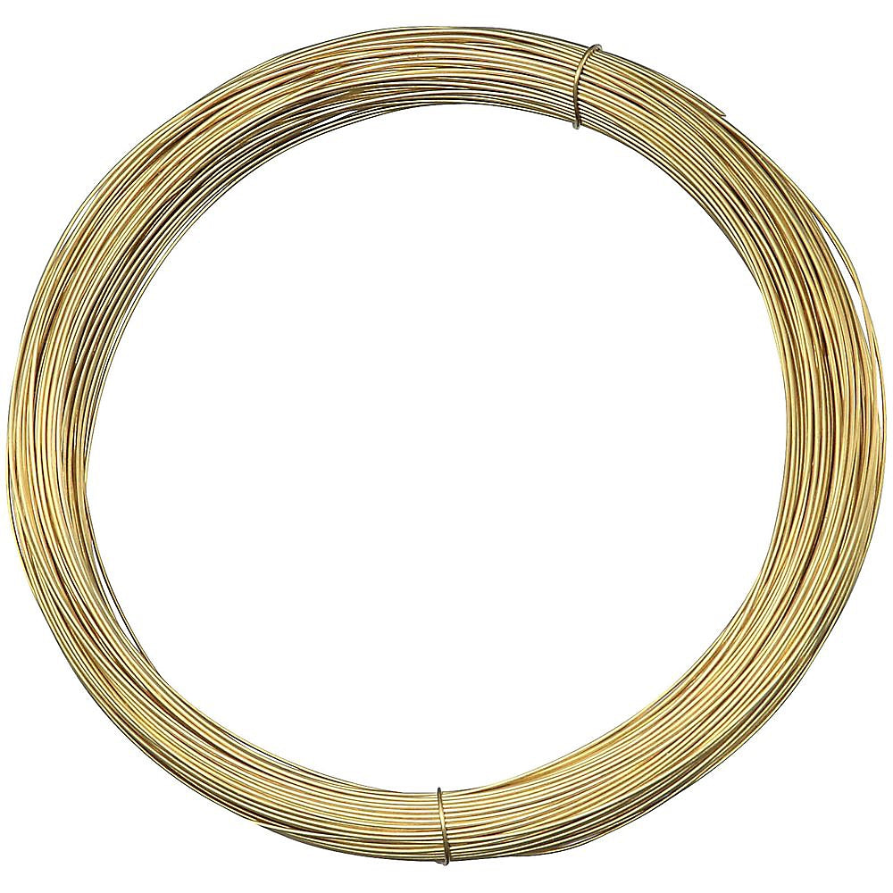 National Hardware V2569 Series N264-739 Wire, 0.0162 in Dia, 75 ft L, 28 Gauge, 4 lb Working Load, Solid Brass