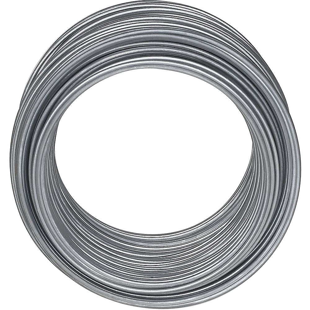 National Hardware V2568 Series N264-762 Wire, 0.0475 in Dia, 110 ft L, 18 Gauge, 50 lb Working Load, Galvanized Steel