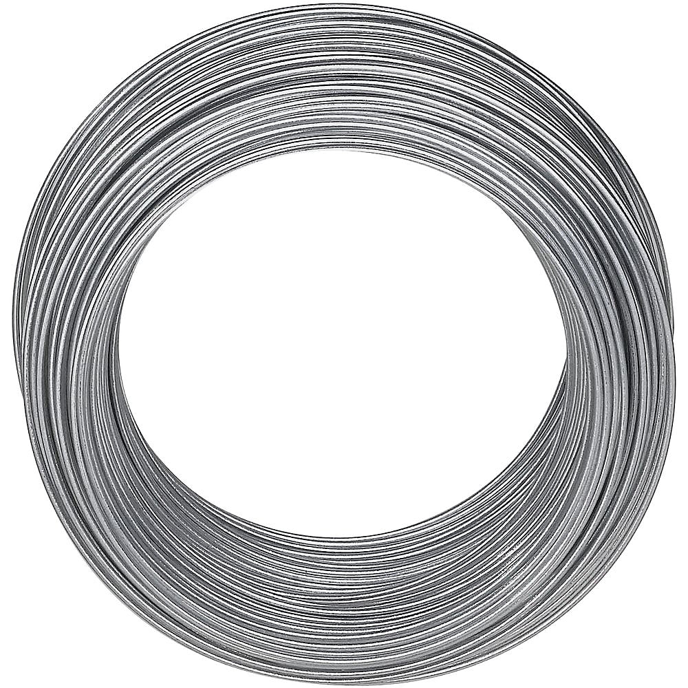 National Hardware V2568 Series N264-788 Wire, 0.0348 in Dia, 175 ft L, 20 Gauge, 30 lb Working Load, Galvanized Steel