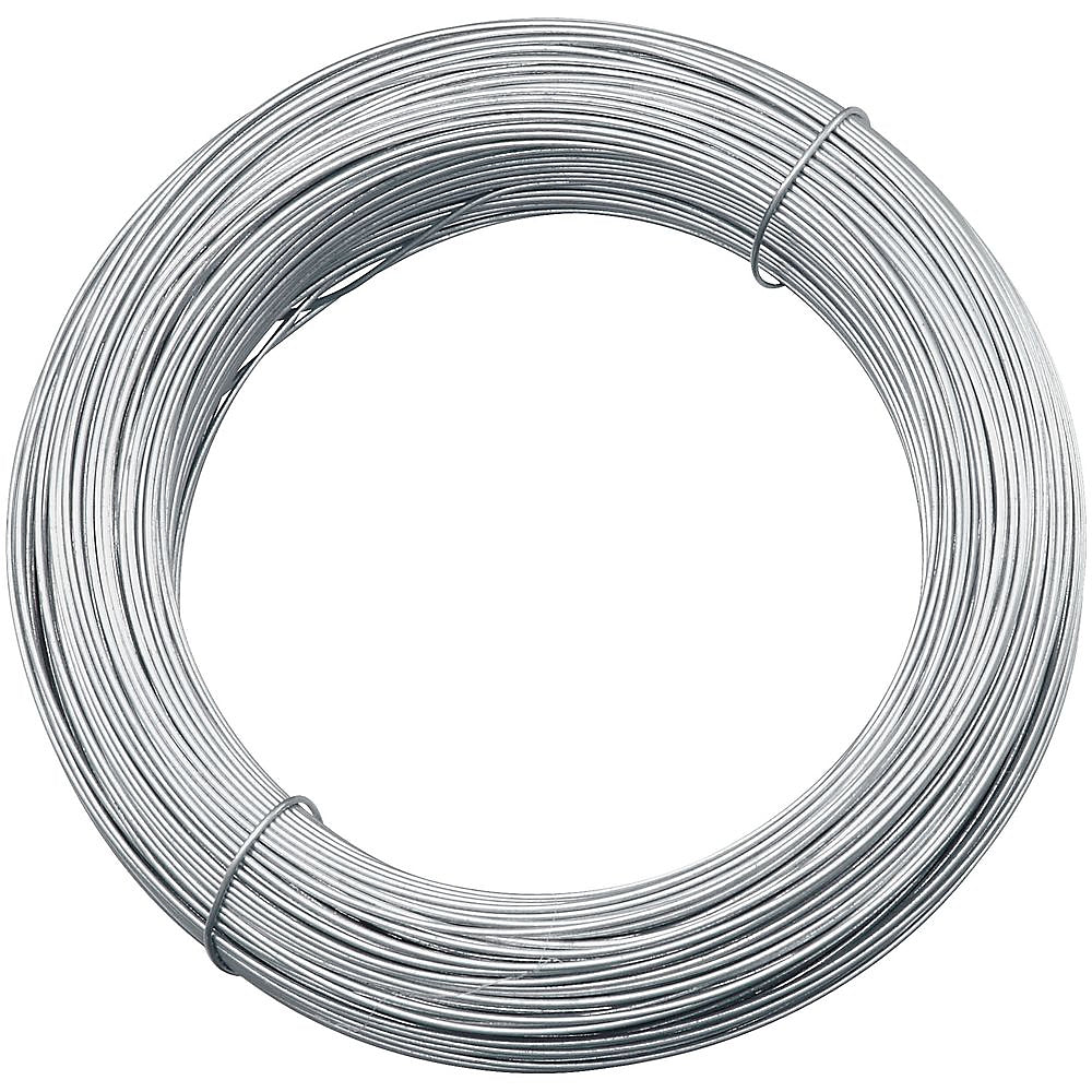 National Hardware V2568 Series N264-804 Wire, 0.023 in Dia, 250 ft L, 24 Gauge, 10 lb Working Load, Galvanized Steel