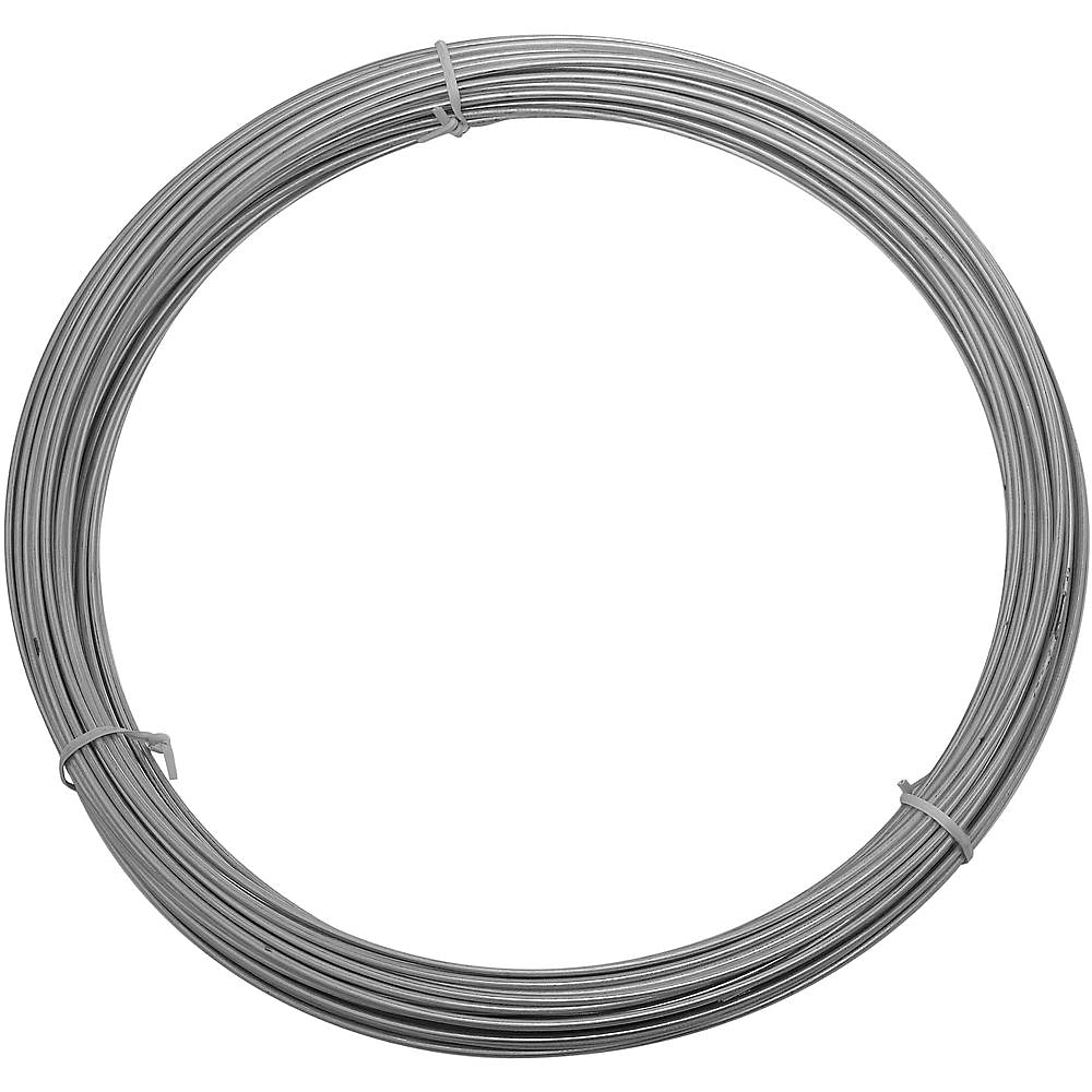 National Hardware 2568BC Series N266-981 Wire, 0.08 in Dia, 100 ft L, 14 Gauge, 150 lb Working Load, Galvanized Steel