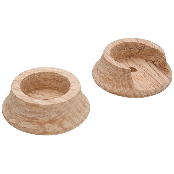 National Hardware V103 N269-068 Pole Socket Set, Wood, Natural