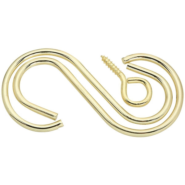 National Hardware V2665 Series N275-123 Extension Hook Kit, 3-1/2 in L, Steel, Brass