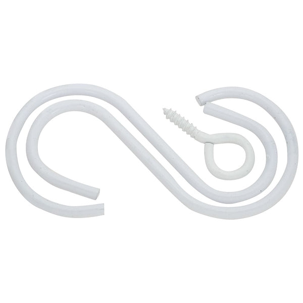 National Hardware V2665 Series N275-131 Extension Hook Kit, 3-1/2 in L, Steel, White