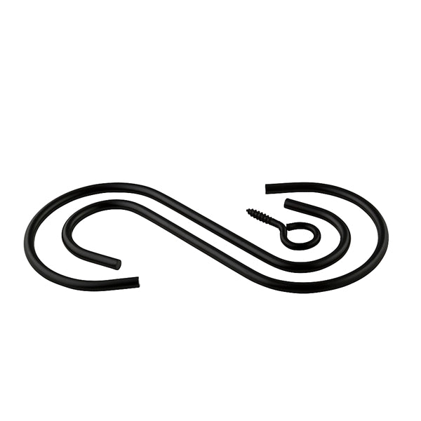 National Hardware V2665 Series N275-180 Extension Hook Kit, 6 in L, Steel, Black