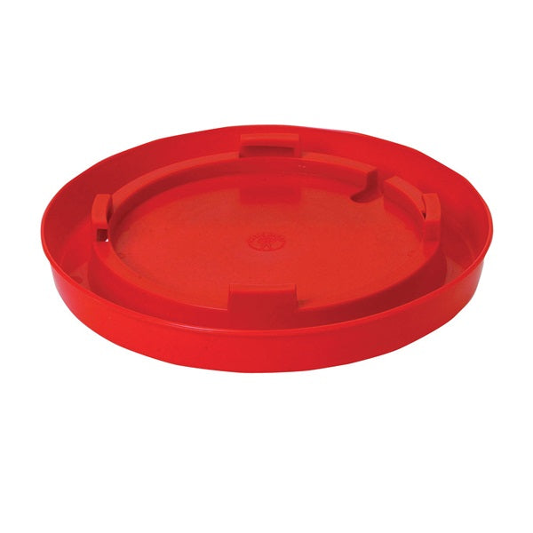 Little Giant 780 Poultry Waterer Base, 11 in Dia, 1-3/4 in H, 1 gal Capacity, Plastic, Red