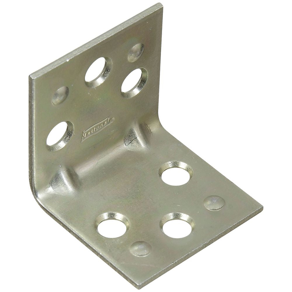 National Hardware V121 Series N285-544 Corner Brace, 1-1/2 in L, 1-1/2 in W, 1-1/2 in H, Steel, Zinc