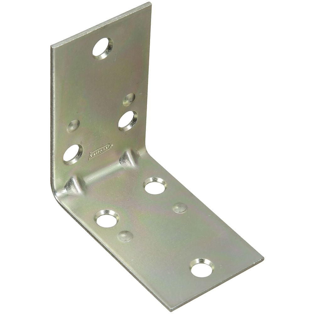 National Hardware V121 Series N285-569 Corner Brace, 2-1/2 in L, 1-1/2 in W, 2-1/2 in H, Steel, Zinc