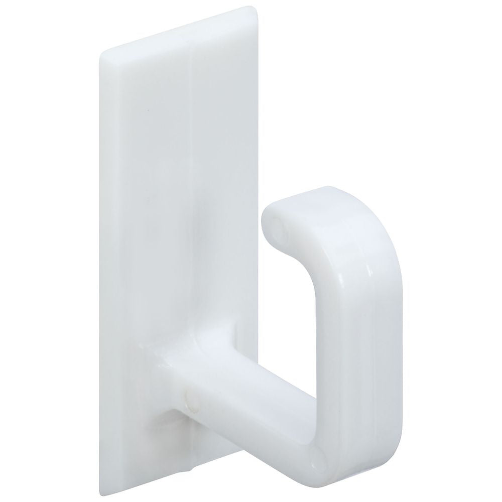 National Hardware V2700 Series N308-106 Cup Hook, 3 lb, Plastic, White