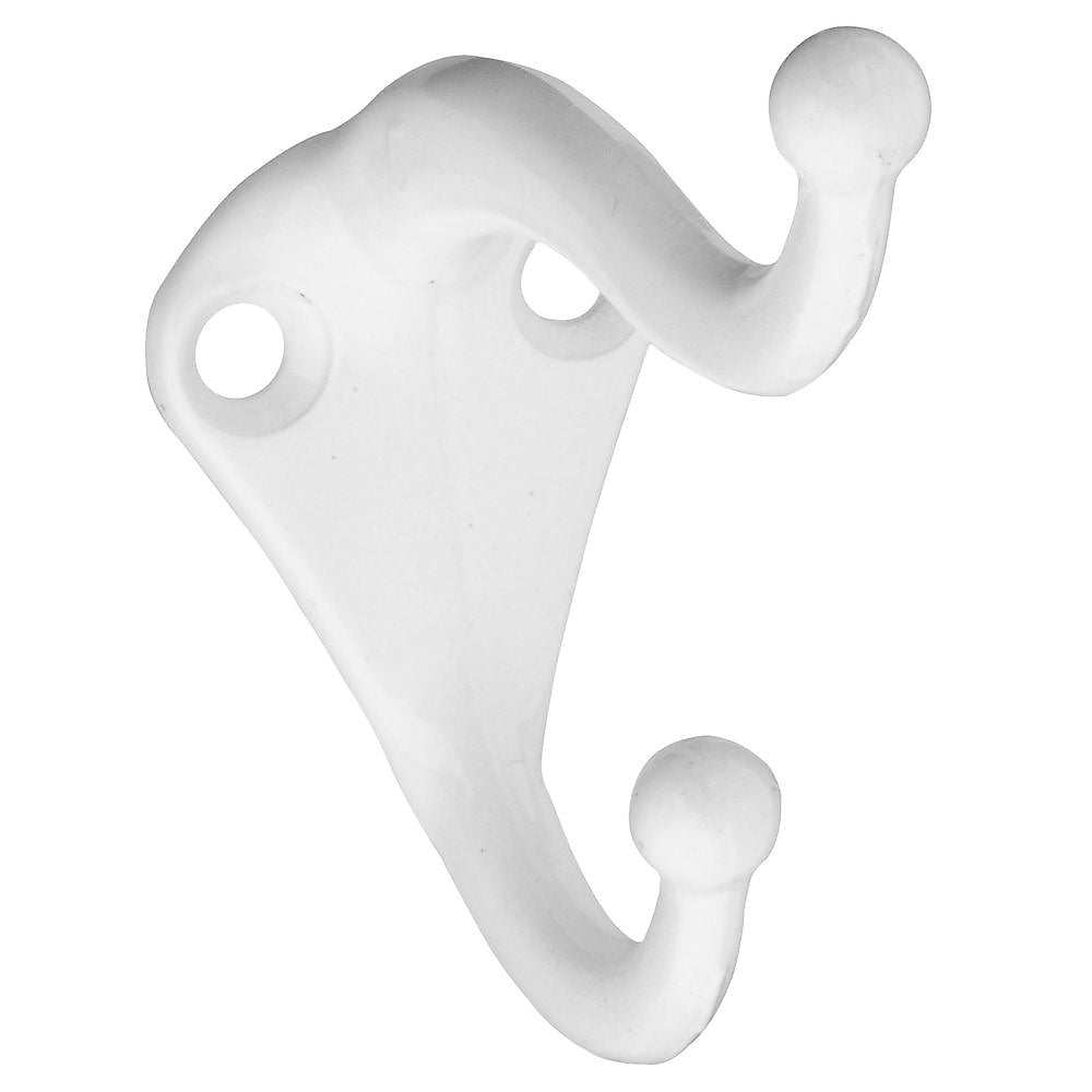 National Hardware MPB160 N327-593 Coat and Hat Hook, 35 lb, 2-Hook, Zinc