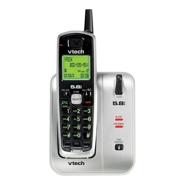 Vtech C CS 6114 Cordless Telephone with Caller ID, 45 Calls Caller ID History, LCD Display, Gray