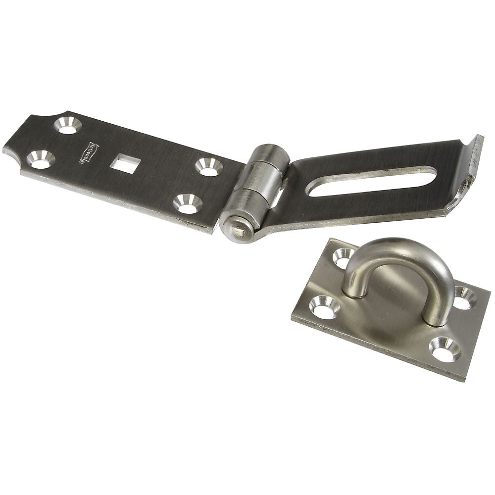 National Hardware V31 Series N342-550 Safety Hasp, 7-1/2 in L, Stainless Steel