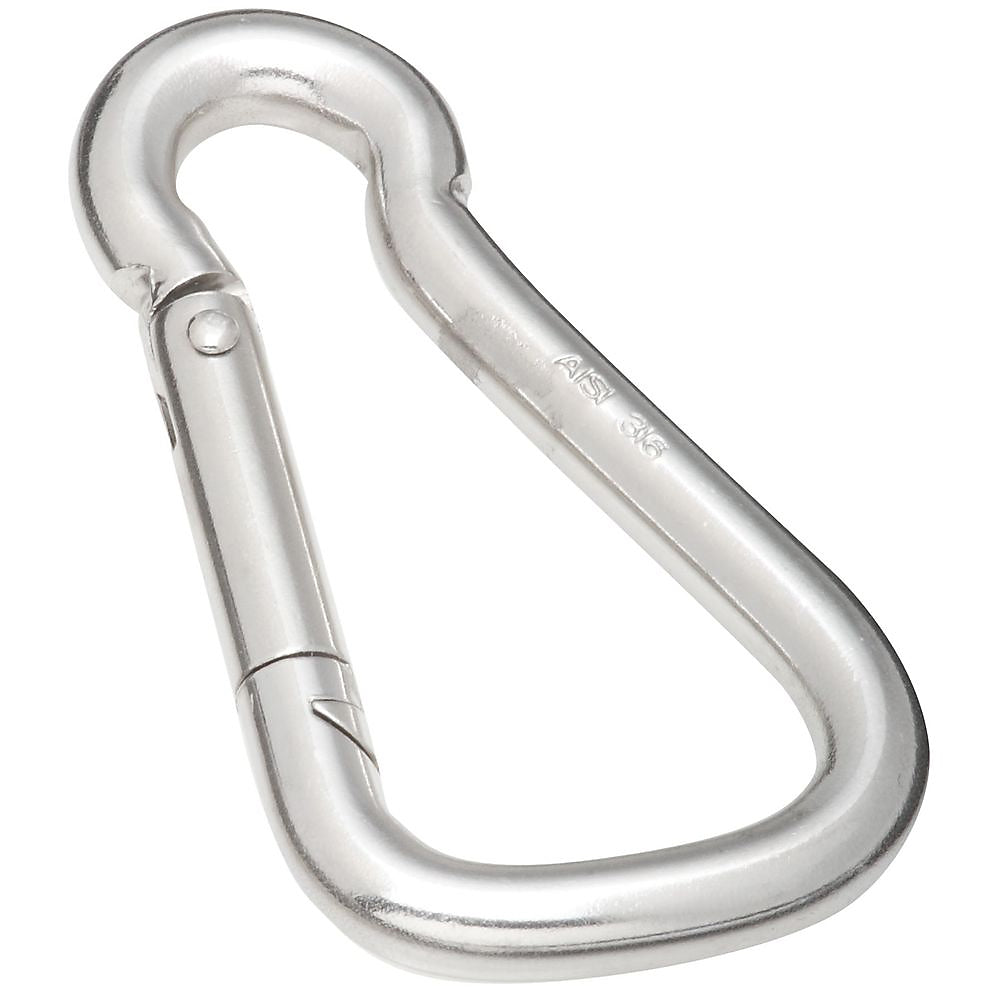 National Hardware 3166BC Series N262-402 Spring Snap, 800 lb Working Load, Stainless Steel, Zinc