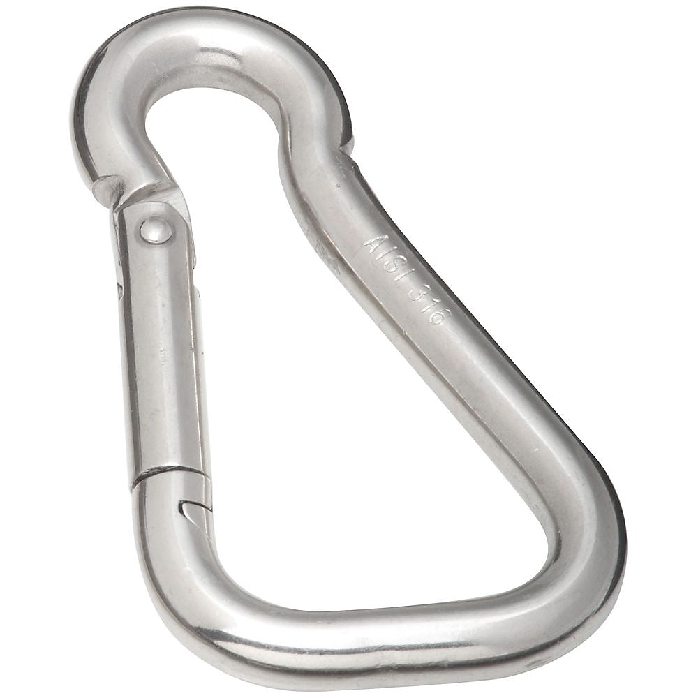 National Hardware 3166BC Series N262-410 Spring Snap, 925 lb Working Load, Stainless Steel, Zinc