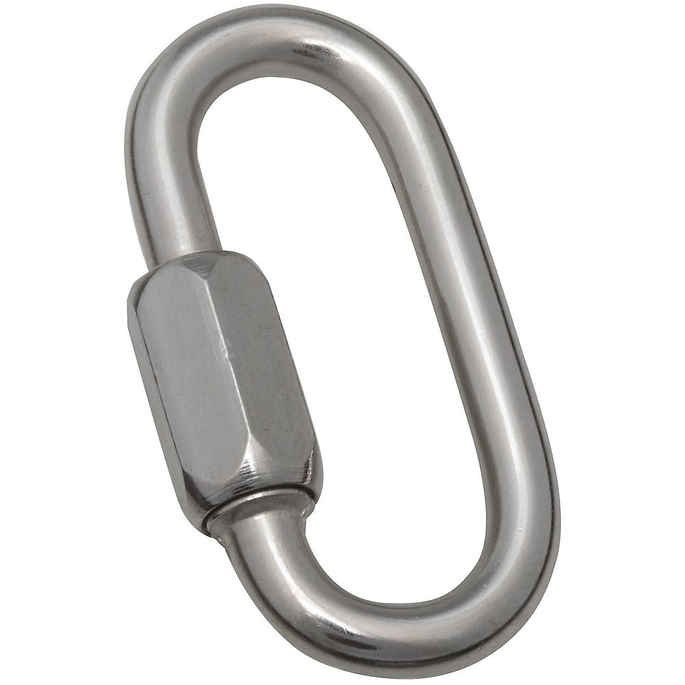 National Hardware 3167BC Series N262-493 Quick Link, 1/4 in Trade, 1800 lb Working Load, Stainless Steel