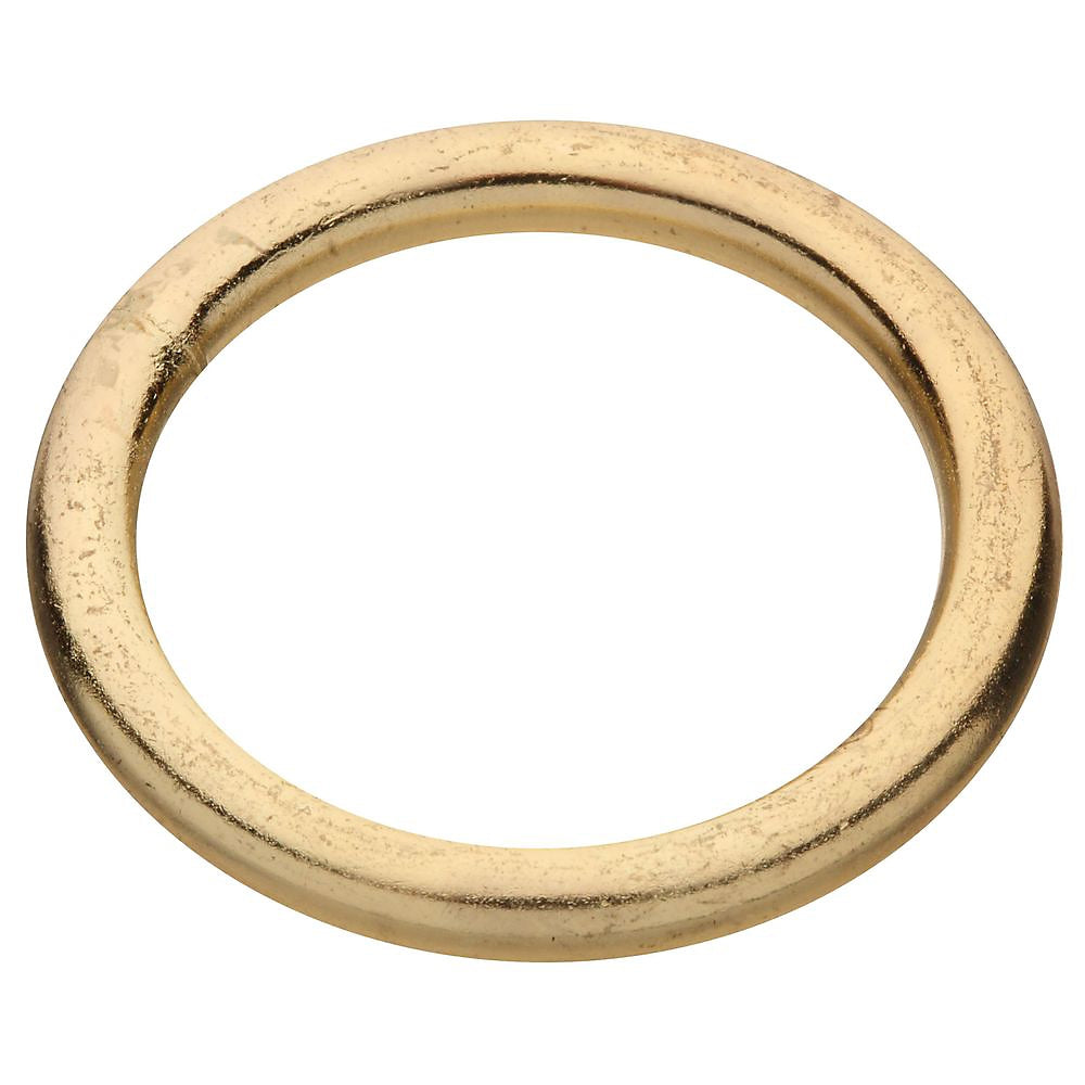 National Hardware 3155BC Series N244-111 Welded Ring, 300 lb Working Load, 1-1/2 in ID Dia Ring, #3 Chain, Steel, Brass