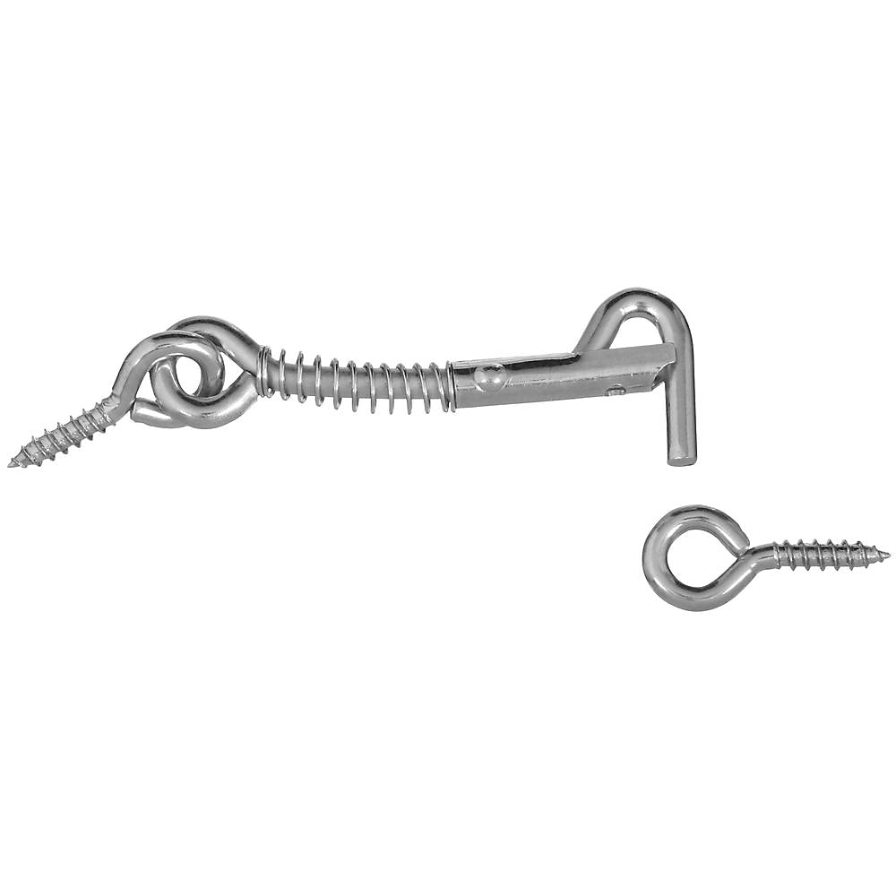 National Hardware V2002 Series N170-746 Hook and Eye, Steel, Zinc