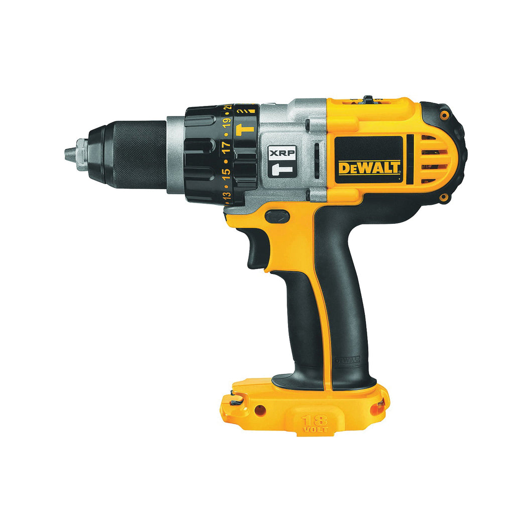 DeWALT DCD950B Hammer Drill/Driver, 18 V Battery, 2.4 Ah, 1/2 in Chuck, Ratcheting Chuck (BARE TOOL - No Battery Included)