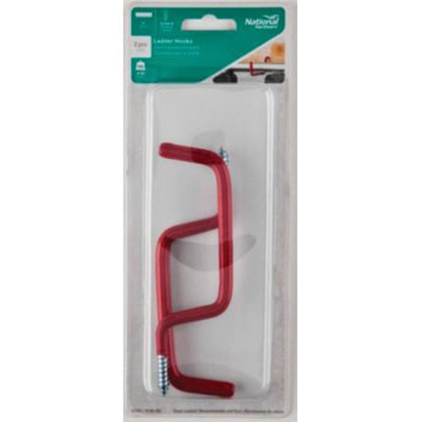 National Hardware V2157 N188-002 Ladder Hook, 15 lb, Steel, Red