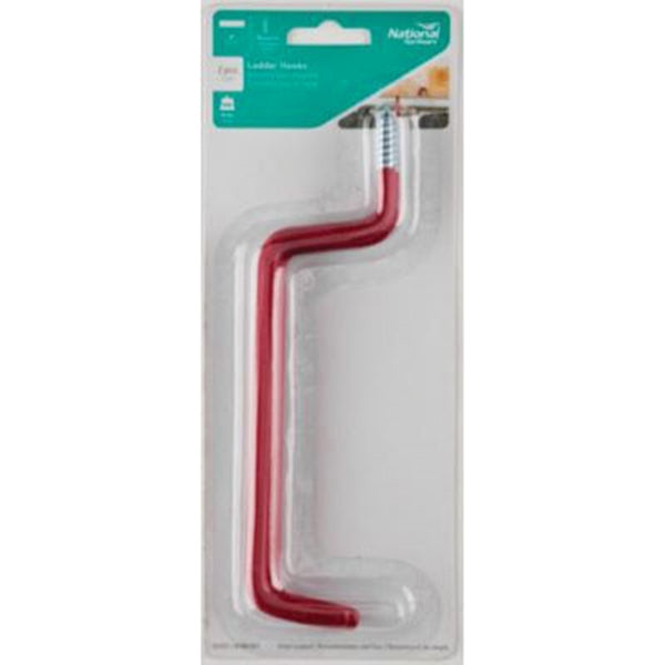 National Hardware V2157 N188-003 Ladder Hook, 15 lb, Steel, Red