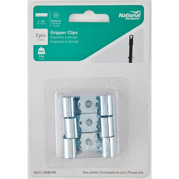 National Hardware V2217 N189-003 Gripper Clip, 5 lb, Steel, Zinc