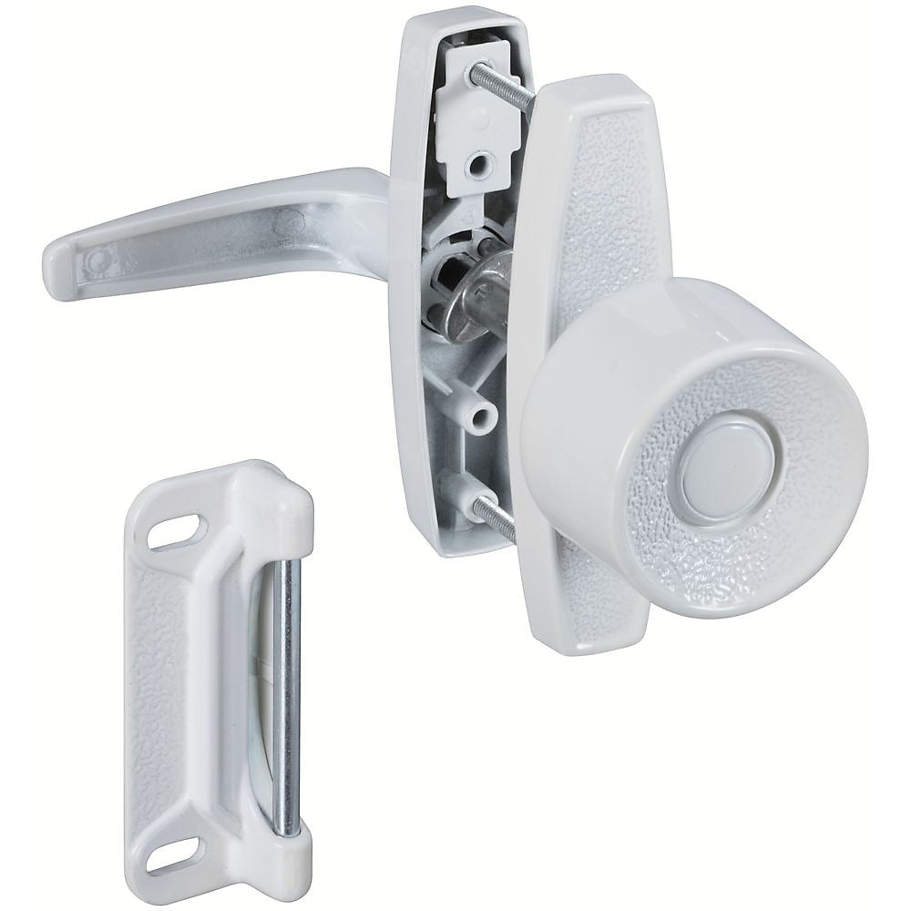 National Hardware V1307 Series N212-993 Knob Latch, Zinc, 5/8 to 1-3/8 in Thick Door