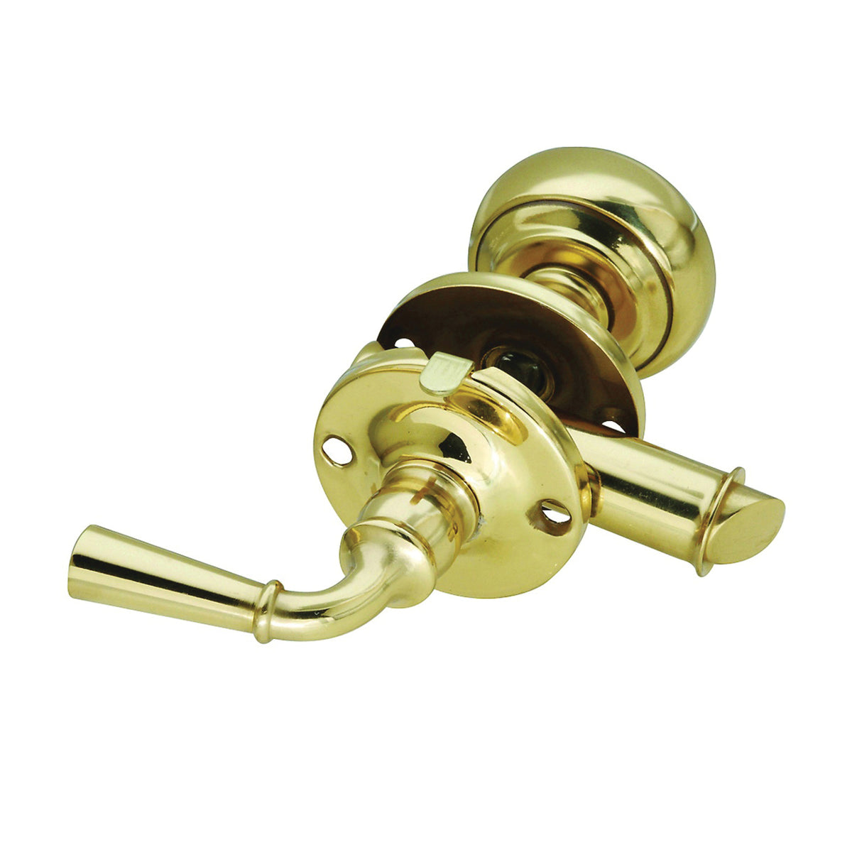 National Hardware V1953 Series N100-047 Storm Door Latch, Zinc, Brass, 7/8 to 1-3/8 in Thick Door