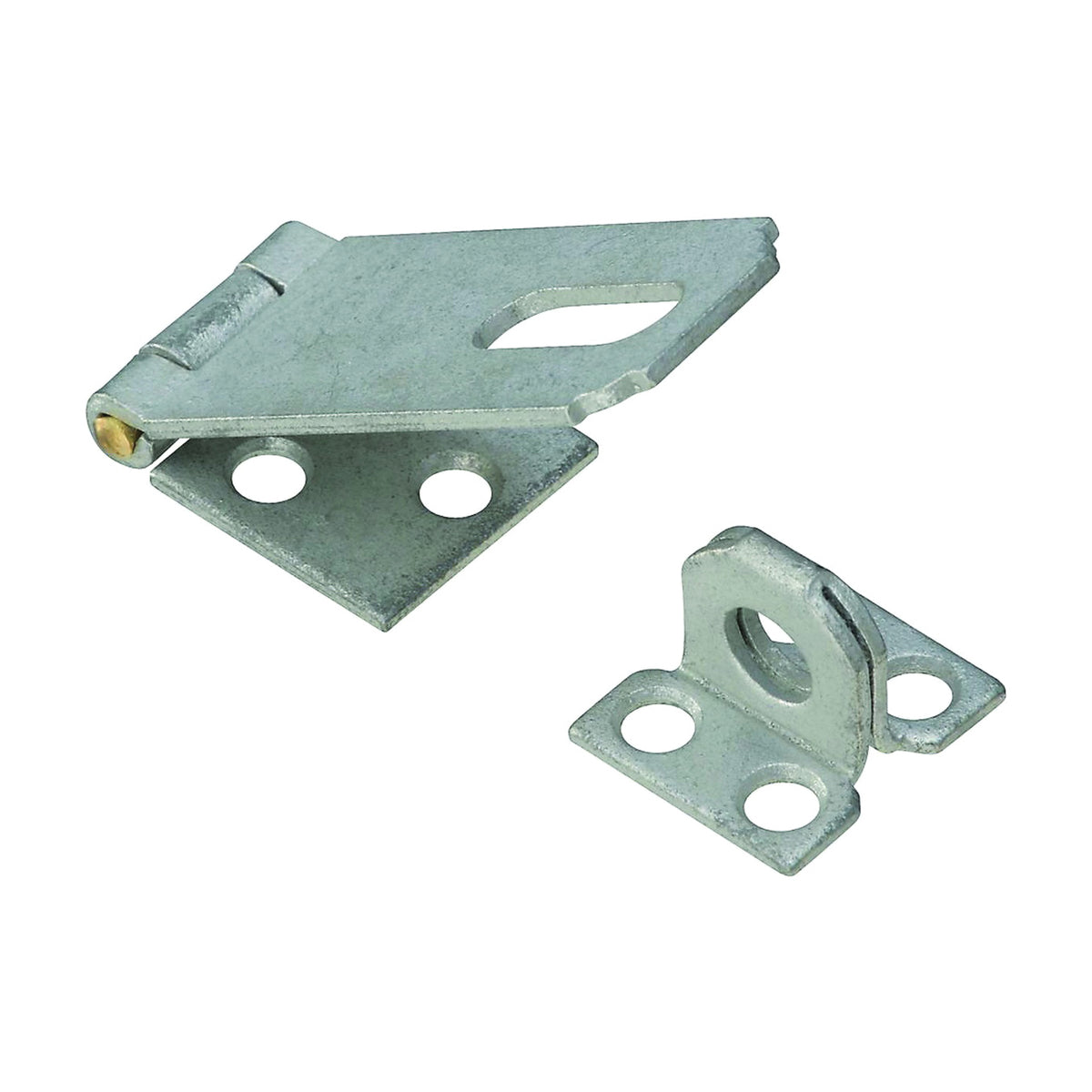 National Hardware V30 Series N102-723 Safety Hasp, 2-1/2 in L, Galvanized Steel, Non-Swivel Staple