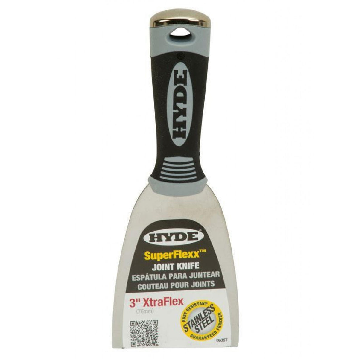 HYDE SuperFlexx 06357 Putty Knife, 3 in W Blade, Stainless Steel Blade