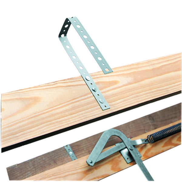 Louisville Everest Series AL258P Attic Ladder, 10 to 12 ft H Ceiling, 25-1/2 x 63 in Ceiling Opening, 13-Step, 350 lb