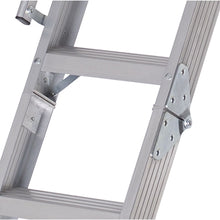 Load image into Gallery viewer, Louisville Everest Series AL228P Aluminum Attic Ladder, Opening 22-1/2 x 63 in, Fits Ceiling Heights of 10 ft to 12 ft
