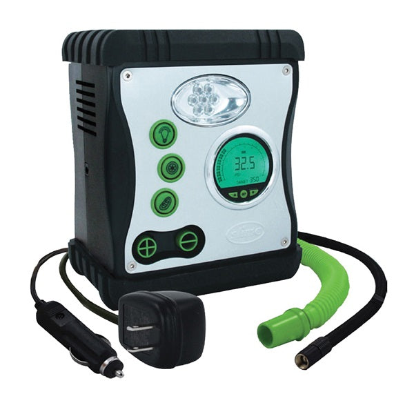 Slime 40028 Digital Tire Inflator, 12 V, 0 to 100 psi Pressure, Digital Gauge