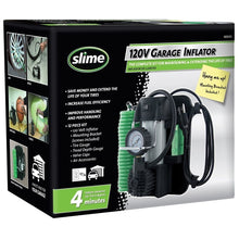 Load image into Gallery viewer, Slime 40045 Garage Tire Inflator, 120 V, 0 to 150 psi Pressure, Dial Gauge
