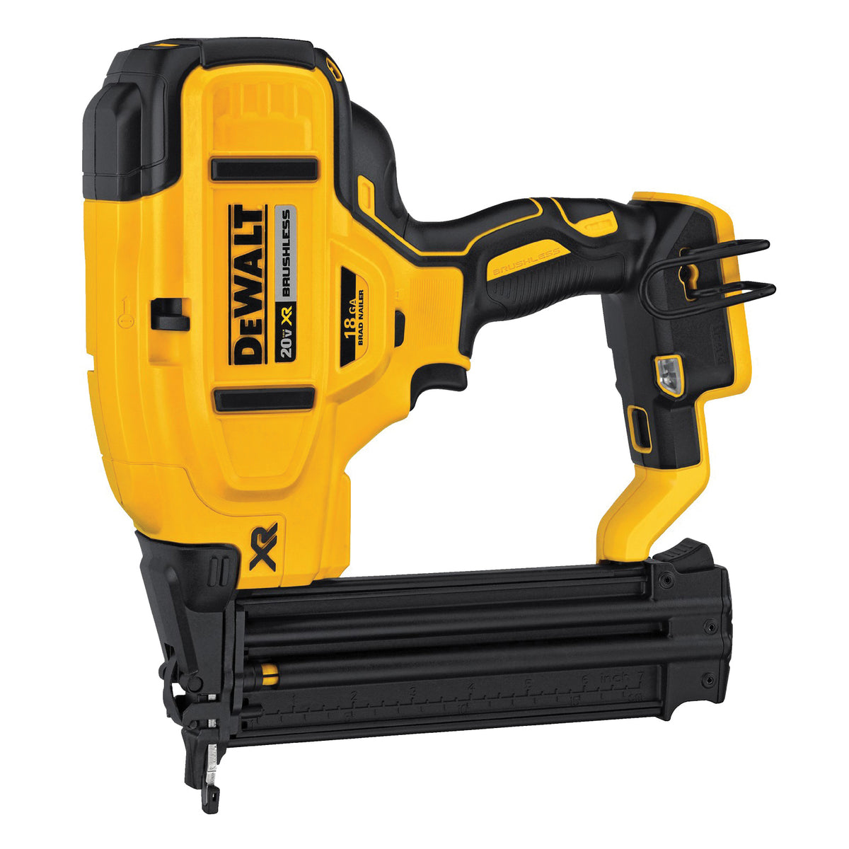 DeWALT DCN680B Brad Nailer, 20 V Battery, 110 Magazine, Glue Collation, 18 ga Nail (BARE TOOL - No Battery Included)