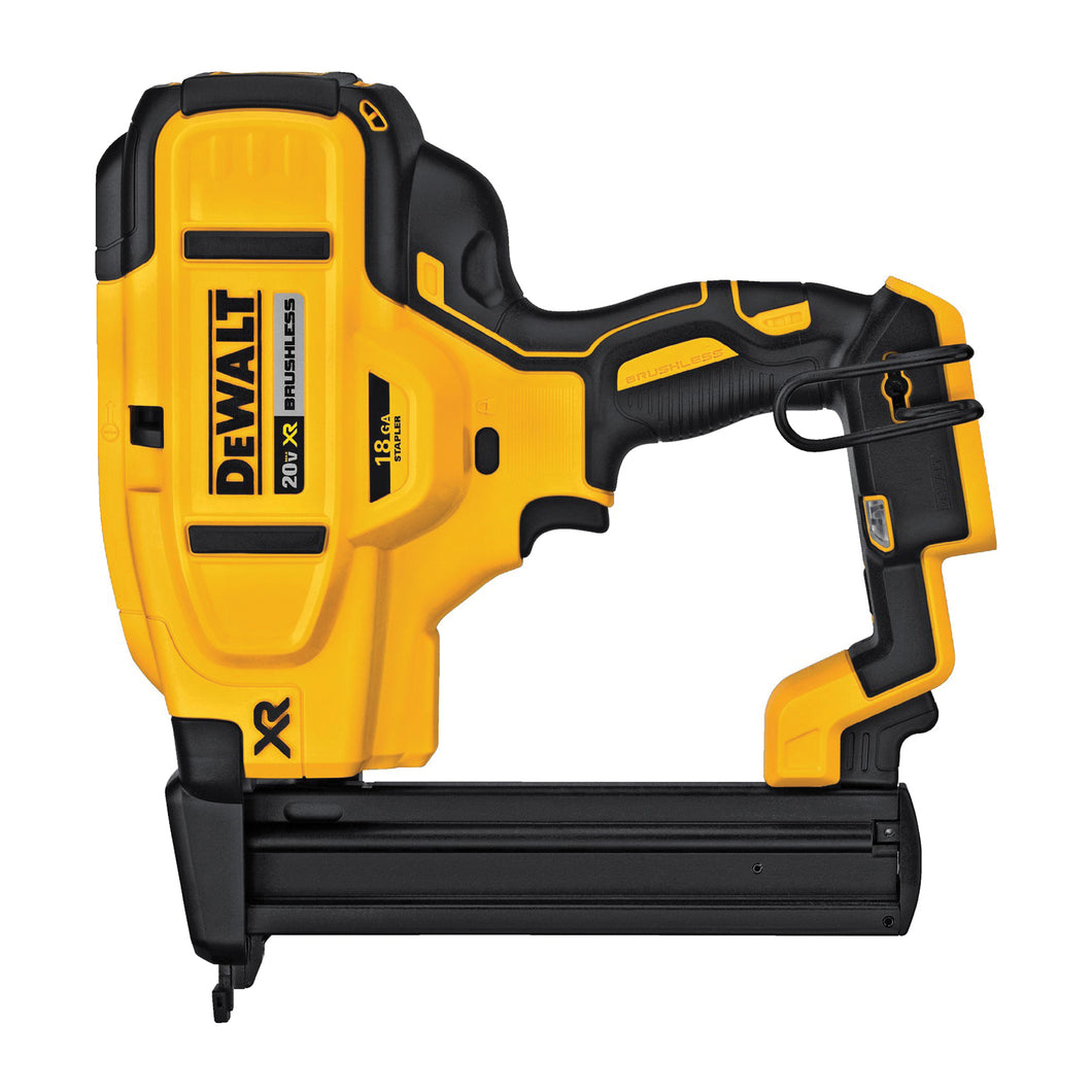 DeWALT XR Series DCN681B Stapler,20 V Battery, 4 Ah, 1/4 in W Crown, 1/2 to 1-1/2 in L Leg (BARE TOOL - No Battery Included)
