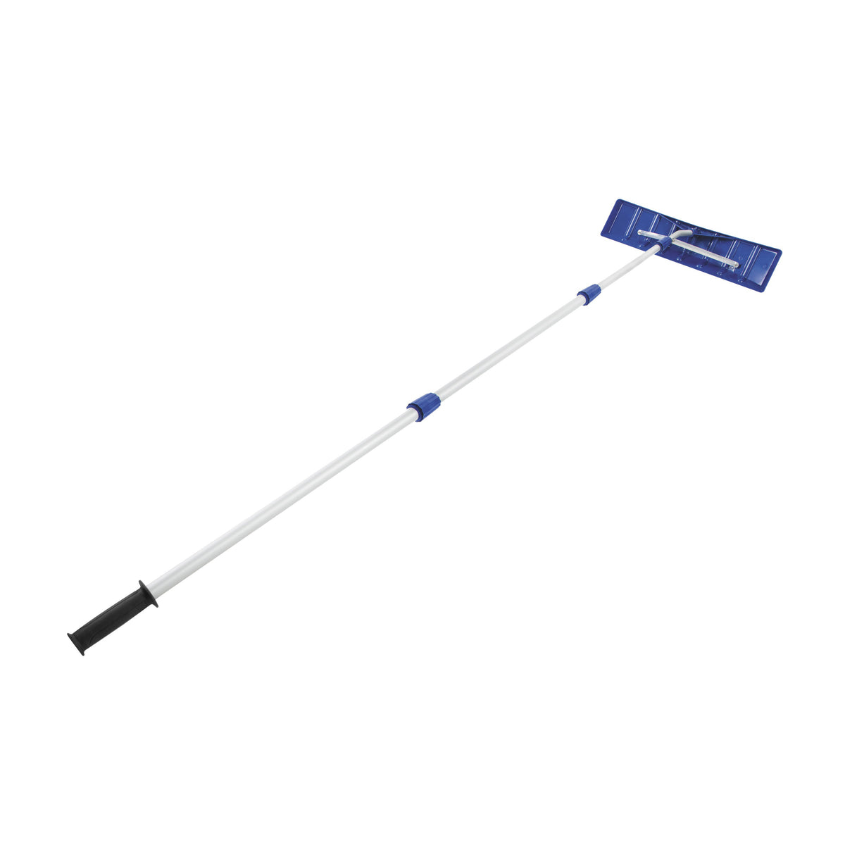 Snow Joe RJ204M Snow Shovel Roof Rake, Polyethylene Blade, Poly Head, Telescopic Handle, Aluminum Handle