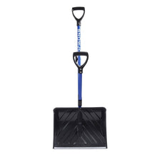 Load image into Gallery viewer, Snow Joe SJ-SHLV01 Strain-Reducing Snow Shovel, 18 in W Blade, 18 in L Blade, Polycarbonate Blade, 50 in OAL, Blue
