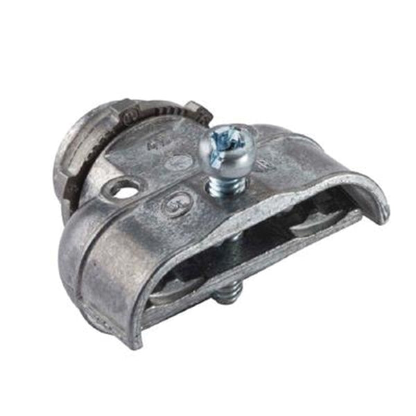 Halex 91580 Duplex Connector, 3/8 in, Zinc