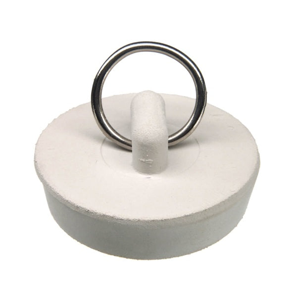 Danco 80227 Drain Stopper, Rubber, White, For: 1-1/2 in Drain, Universal Sink