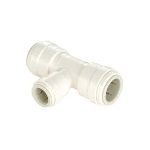 WATTS 3524R-141410 Reducing Pipe Tee, 1/2 in, Sweat Push-Fit, Plastic, White, 100 psi Pressure
