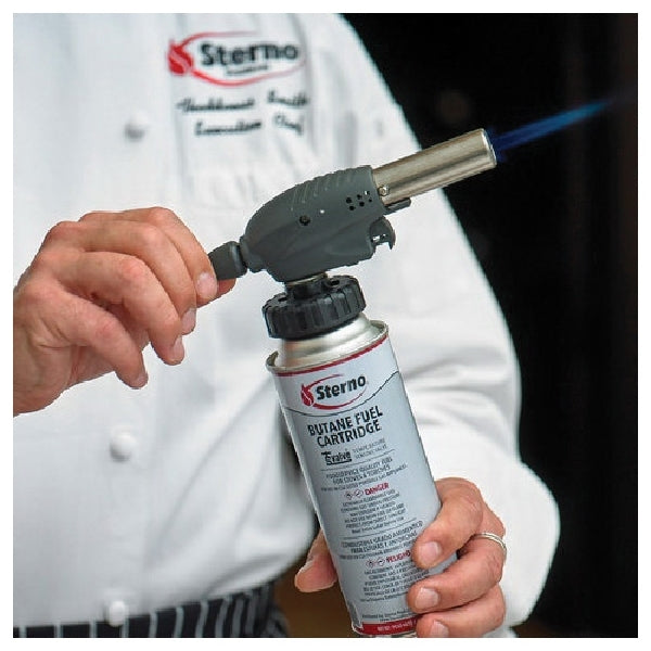 Sterno 50190 Butane Fuel Cartridge with TSV, 8 oz Can, 4 hr Burn Time
