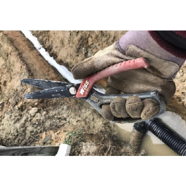 Crescent Wiss W11TM Scissors, 11 in OAL, 4 in L Cut, Steel Blade, Ring Handle