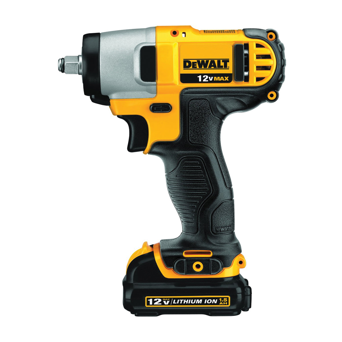 DeWALT DCF813S2 Impact Wrench Kit, Battery Included, 12 V, 1.3 Ah, 3/8 in Drive, Square Drive, 0 to 3400 ipm